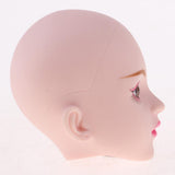 Maxbell 1/4 Female Doll Head w/ Brown Eyes for BJD DIY Part Accs Rose Red Eye Shadow - Aladdin Shoppers