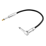 Maxbell 1/4 Inch to 1/4 Inch 6.35mm Jack Straight to Right Angle Cable 0.3meter - Aladdin Shoppers