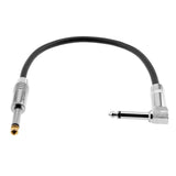 Maxbell 1/4 Inch to 1/4 Inch 6.35mm Jack Straight to Right Angle Cable 0.3meter - Aladdin Shoppers