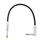 Maxbell 1/4 Inch to 1/4 Inch 6.35mm Jack Straight to Right Angle Cable 0.3meter - Aladdin Shoppers