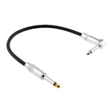 Maxbell 1/4 Inch to 1/4 Inch 6.35mm Jack Straight to Right Angle Cable 0.3meter - Aladdin Shoppers