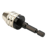 Maxbell 1/4'' Keyless Drill Bit Chuck Quick Change Adapter Hex Shank 0.3-3.6mm White - Aladdin Shoppers