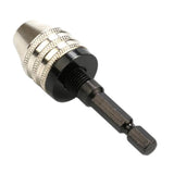 Maxbell 1/4'' Keyless Drill Bit Chuck Quick Change Adapter Hex Shank 0.3-3.6mm White - Aladdin Shoppers