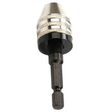 Maxbell 1/4'' Keyless Drill Bit Chuck Quick Change Adapter Hex Shank 0.3-3.6mm White - Aladdin Shoppers