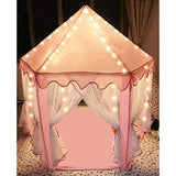 Maxbell 140x120cm Children Indoor Playhouse Castle Tent Pad Rug Baby Play Tent Floor Activity Game Cushion Toy –Hexagonal Pink - Aladdin Shoppers