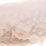 Maxbell 14cm Nylon Silk Mesh Cloth Embroidery Lace for Doll Clothes DIY Making Beige - Aladdin Shoppers