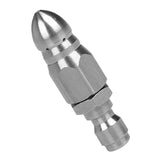 Maxbell 1/4inch Quick Connector Rotary Sewer Cleaning Nozzle Stainless Steel Pressure Washer Jetter Nozzle Pipe Drain Washing Tools Head - Aladdin Shoppers