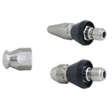 Maxbell 1/4inch Quick Connector Rotary Sewer Cleaning Nozzle Stainless Steel Pressure Washer Jetter Nozzle Pipe Drain Washing Tools Head - Aladdin Shoppers