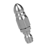 Maxbell 1/4inch Quick Connector Rotary Sewer Cleaning Nozzle Stainless Steel Pressure Washer Jetter Nozzle Pipe Drain Washing Tools Head - Aladdin Shoppers