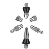 Maxbell 1/4inch Quick Connector Rotary Sewer Cleaning Nozzle Stainless Steel Pressure Washer Jetter Nozzle Pipe Drain Washing Tools Head - Aladdin Shoppers