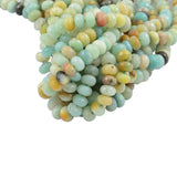 Maxbell 15.5inch Strand Natural Amazonite Beads 5mmx8mm Faceted Rondelle Loose Beads 0.8mm Hole DIY Jewelry Findings Making Necklace Bracelet Craft - Aladdin Shoppers