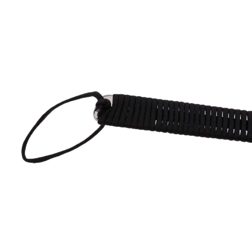 Maxbell 15" Stainless Steel Long Handle Shoehorn with Paracord Handle Black - Aladdin Shoppers