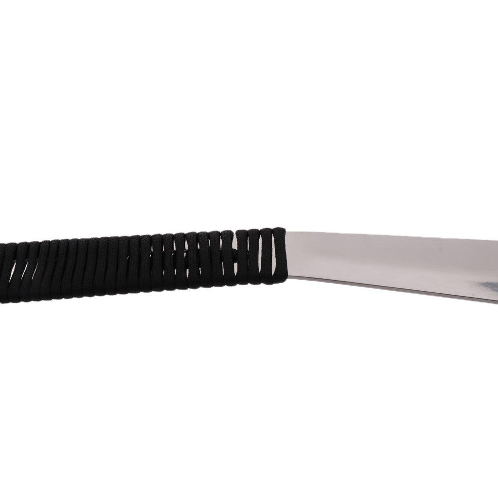 Maxbell 15" Stainless Steel Long Handle Shoehorn with Paracord Handle Black - Aladdin Shoppers