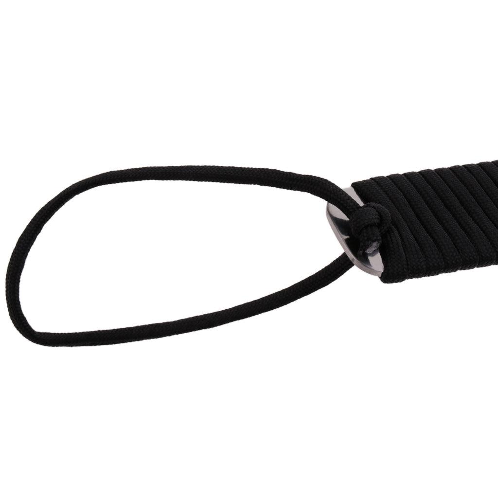 Maxbell 15" Stainless Steel Long Handle Shoehorn with Paracord Handle Black - Aladdin Shoppers