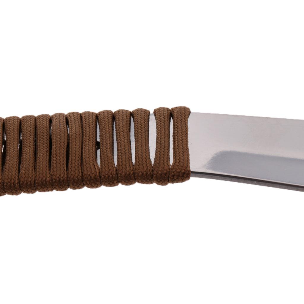 Maxbell 15" Stainless Steel Long Handle Shoehorn with Paracord Handle Brown - Aladdin Shoppers