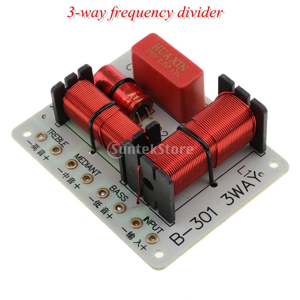 Maxbell 150W Treble Bass 3 Way Frequency Divider Speaker Crossover Filters Board - Aladdin Shoppers