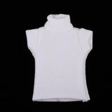Maxbell 1/6 Ball Jointed Doll Clothes Knit Sweater Vest for Blythe Dolls White - Aladdin Shoppers