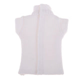 Maxbell 1/6 Ball Jointed Doll Clothes Knit Sweater Vest for Blythe Dolls White - Aladdin Shoppers