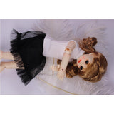 Maxbell 1/6 Ball Jointed Doll Clothes Knit Sweater Vest for Blythe Dolls White - Aladdin Shoppers