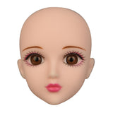 Maxbell 1/6 Ball-Jointed Doll Girl Head Sculpt for BJD Doll Body Parts Brown Eyes - Aladdin Shoppers