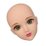 Maxbell 1/6 Ball-Jointed Doll Girl Head Sculpt for BJD Doll Body Parts Green Eyes - Aladdin Shoppers