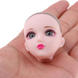 Maxbell 1/6 Ball-Jointed Doll Girl Head Sculpt for BJD Doll Body Parts Silver Eyes - Aladdin Shoppers