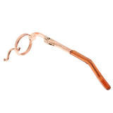 Maxbell 1/6 BJD Eyegalsses Eyewear Monocle Frame for SD YOSD DOD Dolls Orange Right - Aladdin Shoppers