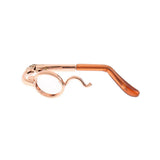 Maxbell 1/6 BJD Eyegalsses Eyewear Monocle Frame for SD YOSD DOD Dolls Orange Right - Aladdin Shoppers