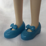 Maxbell 1/6 Doll Princess Shoes Plastic High Heels for Blythe Licca Doll Blue - Aladdin Shoppers