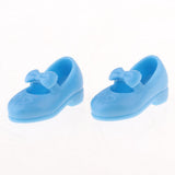 Maxbell 1/6 Doll Princess Shoes Plastic High Heels for Blythe Licca Doll Blue - Aladdin Shoppers