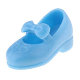 Maxbell 1/6 Doll Princess Shoes Plastic High Heels for Blythe Licca Doll Blue - Aladdin Shoppers
