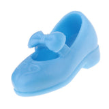 Maxbell 1/6 Doll Princess Shoes Plastic High Heels for Blythe Licca Doll Blue - Aladdin Shoppers