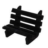 Maxbell 1/6 Dollhouse Miniature Park Bench Furniture for Fairy Garden Black - Aladdin Shoppers