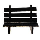 Maxbell 1/6 Dollhouse Miniature Park Bench Furniture for Fairy Garden Yellow Black - Aladdin Shoppers