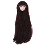 Maxbell 1/6 Head Sculpt with Brown Hair for BJD Doll Replacement Body Part Accessory - Aladdin Shoppers
