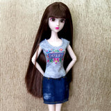 Maxbell 1/6 Head Sculpt with Brown Hair for BJD Doll Replacement Body Part Accessory - Aladdin Shoppers