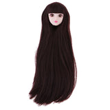 Maxbell 1/6 Head Sculpt with Brown Hair for BJD Doll Replacement Body Part Accessory - Aladdin Shoppers