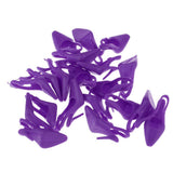 Maxbell 1/6 Miniature Dollhouse Plastic High Heel Shoes Figures Doll Decor Purple - Aladdin Shoppers