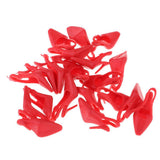 Maxbell 1/6 Miniature Dollhouse Plastic High Heel Shoes Figures Doll Decor Red - Aladdin Shoppers
