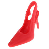 Maxbell 1/6 Miniature Dollhouse Plastic High Heel Shoes Figures Doll Decor Red - Aladdin Shoppers