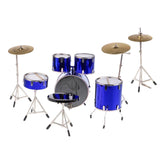 Maxbell 1/6 Scale Complete Drum Set Musical Instrument for 12" Action Figure blue - Aladdin Shoppers
