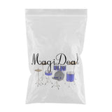 Maxbell 1/6 Scale Complete Drum Set Musical Instrument for 12" Action Figure blue - Aladdin Shoppers