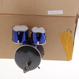 Maxbell 1/6 Scale Complete Drum Set Musical Instrument for 12" Action Figure blue - Aladdin Shoppers