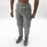 Maxbell 1/6 Scale Grey Knitted Men Leisure Pants Casual Pants Trousers for 12inch Male Action Figures Body - Aladdin Shoppers