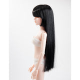 Maxbell 16inch Bjd Doll Hair Long Curly Wig for YOSD 1/4 Doll DIY Black - Aladdin Shoppers