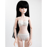 Maxbell 16inch Bjd Doll Hair Long Curly Wig for YOSD 1/4 Doll DIY Black - Aladdin Shoppers