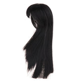 Maxbell 16inch Bjd Doll Hair Long Curly Wig for YOSD 1/4 Doll DIY Black - Aladdin Shoppers