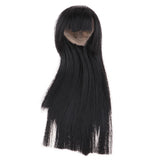 Maxbell 16inch Bjd Doll Hair Long Curly Wig for YOSD 1/4 Doll DIY Black - Aladdin Shoppers