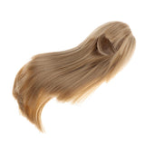 Maxbell 16inch Bjd Doll Hair Long Curly Wig for YOSD 1/4 Doll DIY Light Brown - Aladdin Shoppers