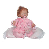 Maxbell 17inch Lifelike Vinyl Newborn Baby Girl Doll with Pacifier Bottle Pillow - Aladdin Shoppers